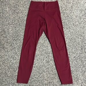 Nike Women's Dri Fit Training Maroon Leggings Size Small EUC